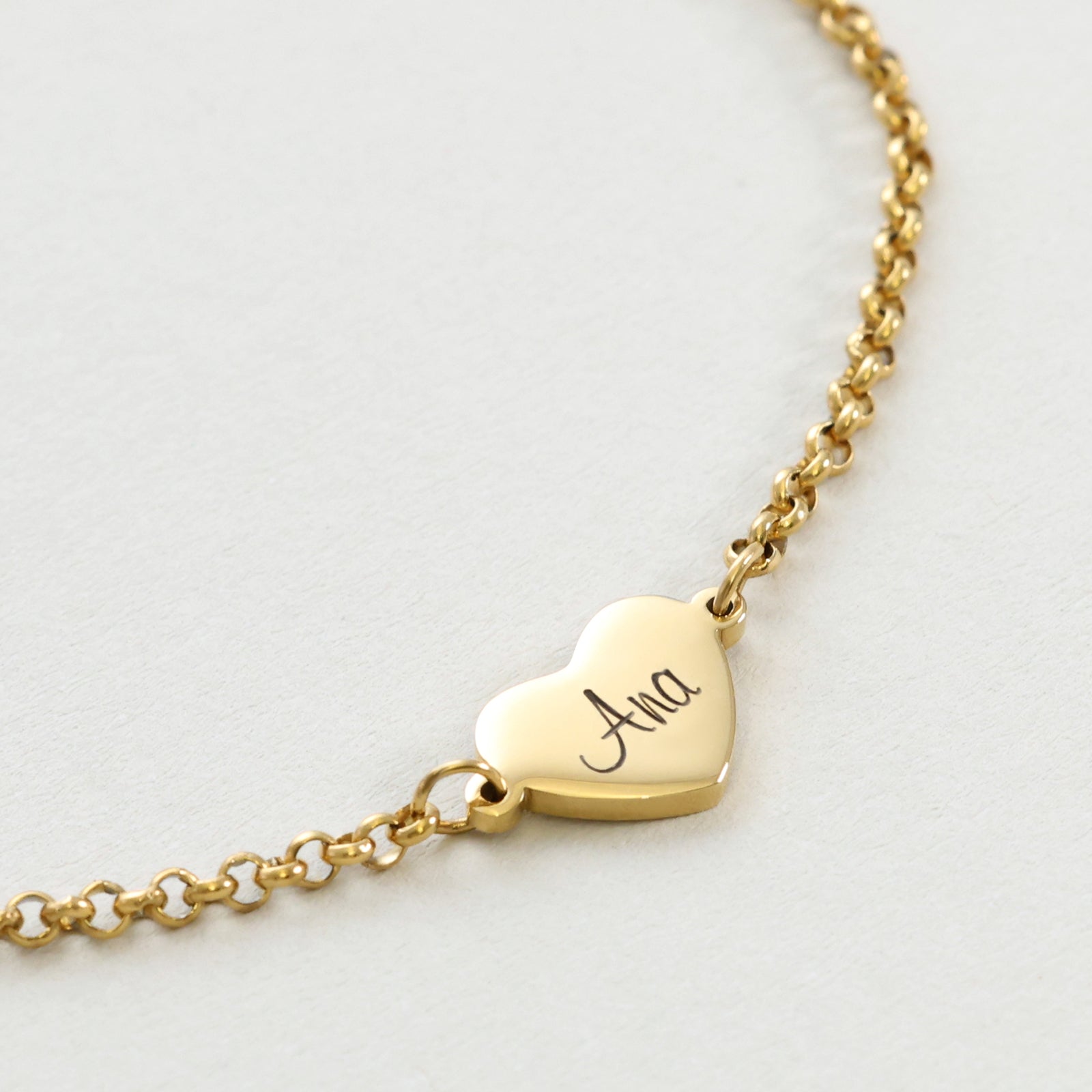 Personalized Heart Bracelet