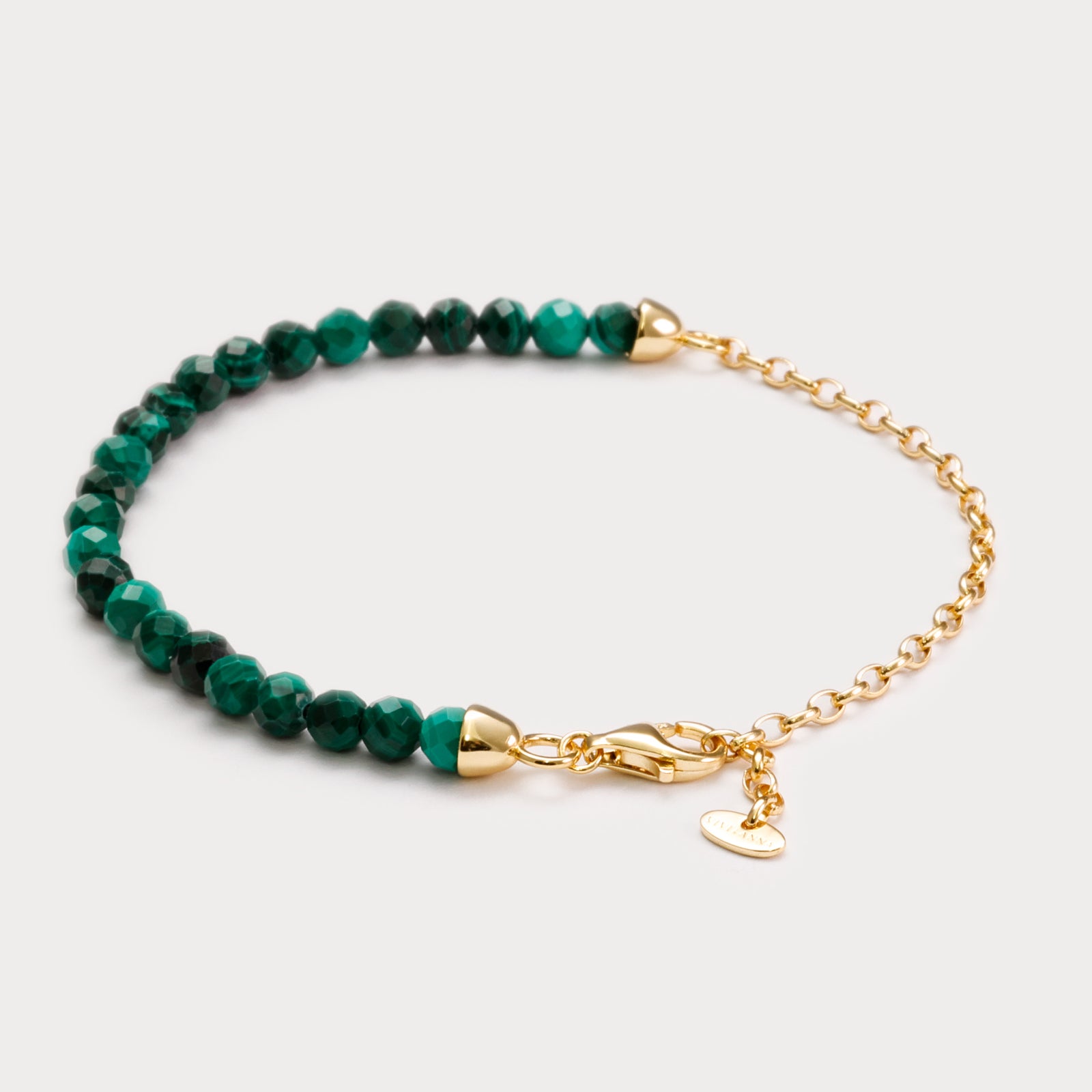 Malachit Armband - 925er Sterling Silber