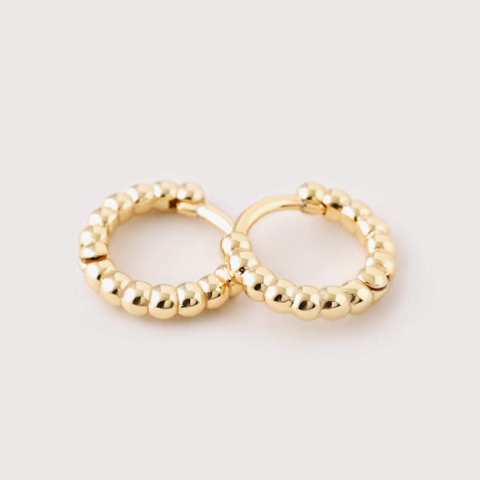 Elegante Kugel Creolen - 925er Sterling Silber Ohrringe VIVIANNASCHMUCK