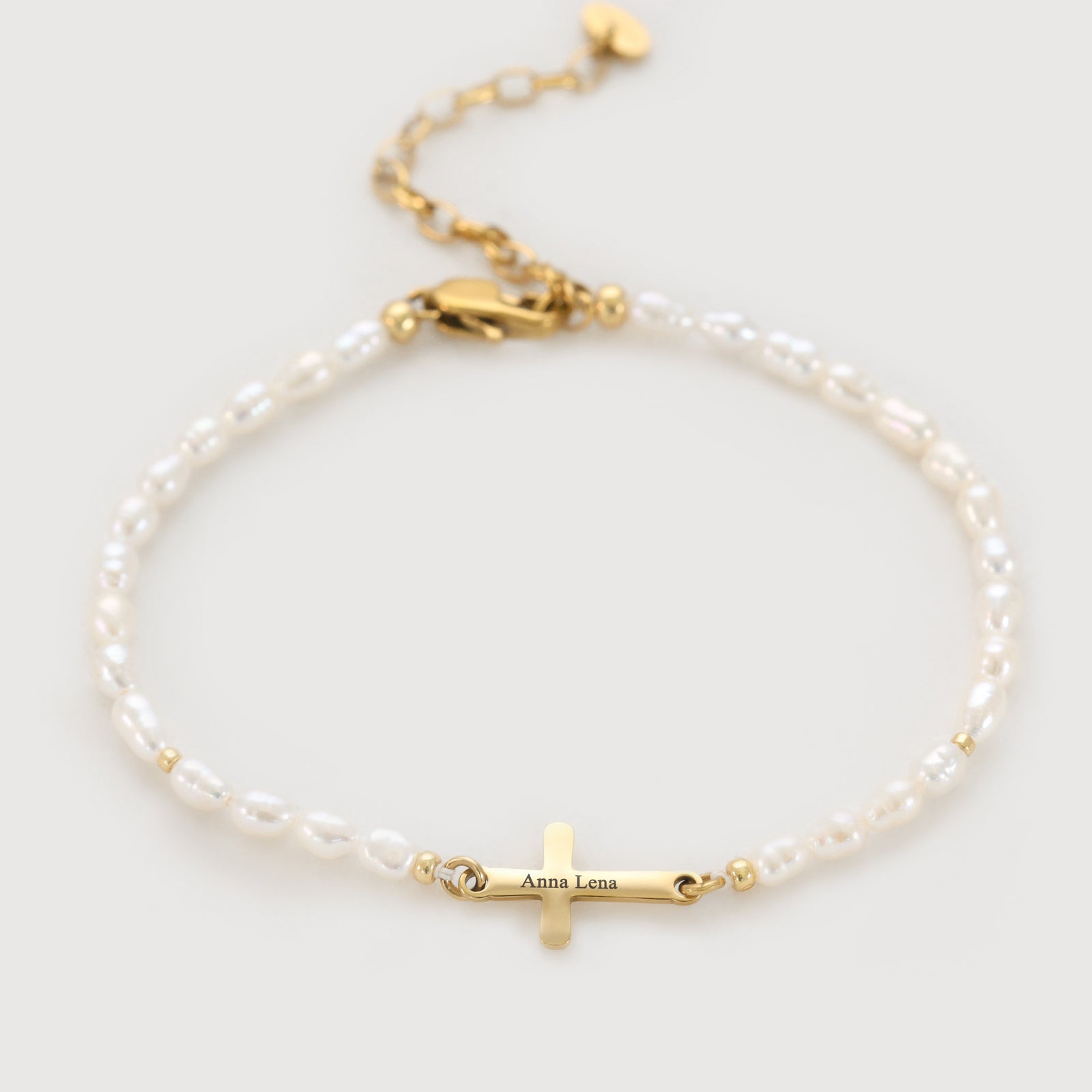 Personalized cross bracelet - custom engraving - communion - confirmation - confirmation - cross jewelry - Christian gifts A218