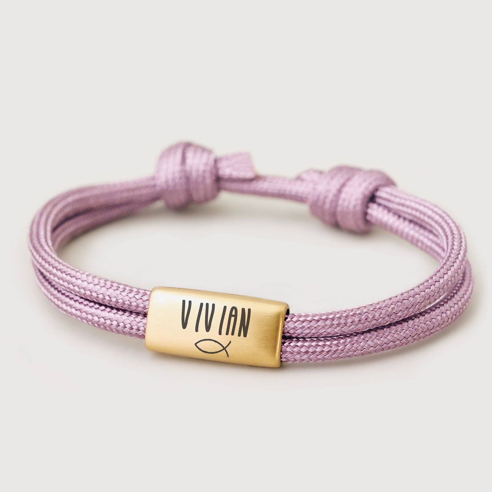 Segeltau Armband mit Gravur - pastel