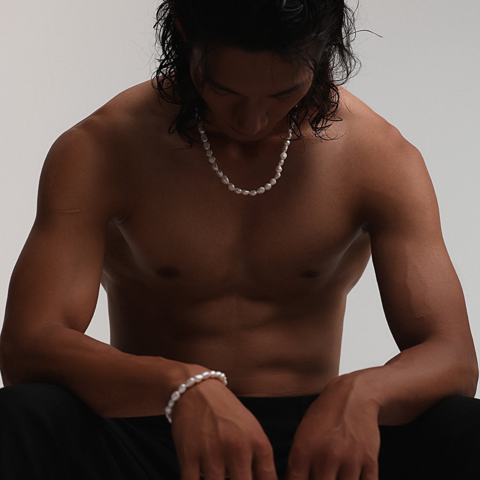 Freshwater pearl necklace - 925 sterling silver - minimalist gift