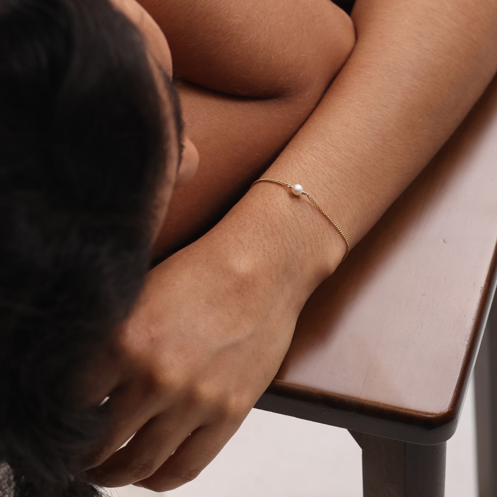 Süßwasserperle Armband - 925er Sterling Silber