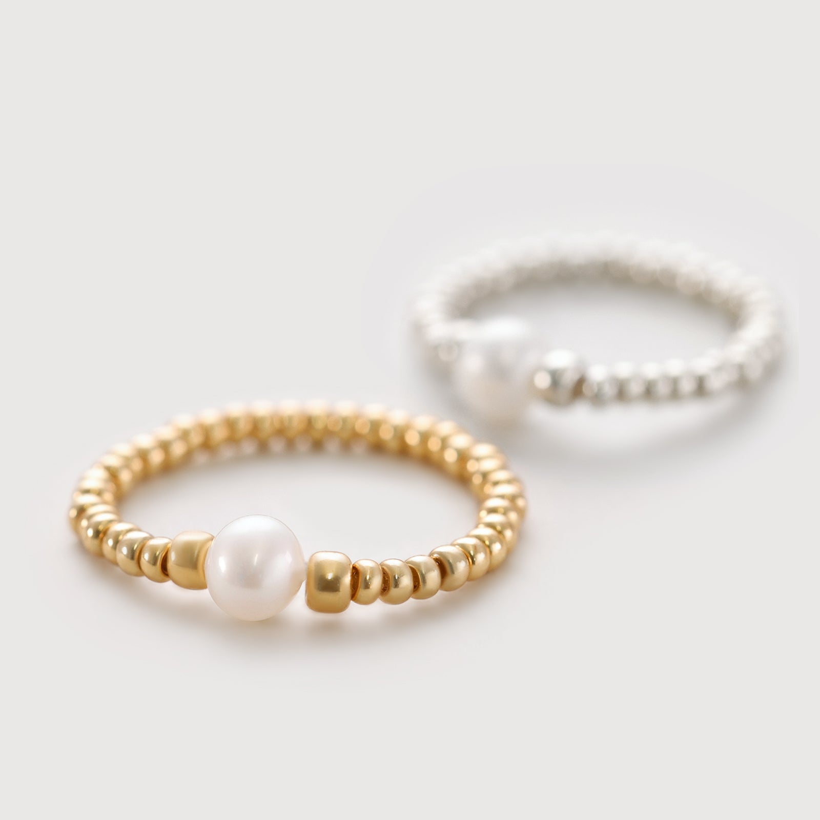 Flexible Ring mit echter Süßwasserperle Damen Ringe VIVIANNASCHMUCK