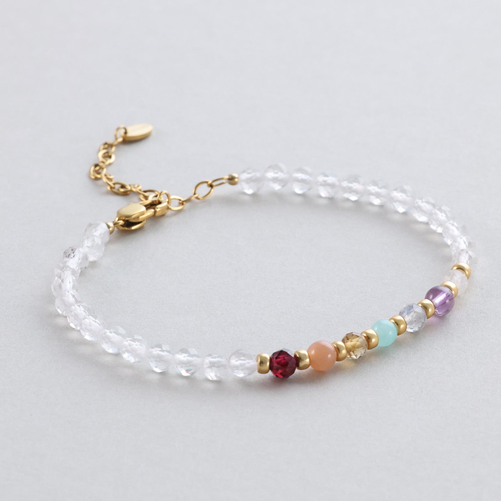 Bergkristall 7-Chakra Energie-Armband Damen Armband VIVIANNASCHMUCK