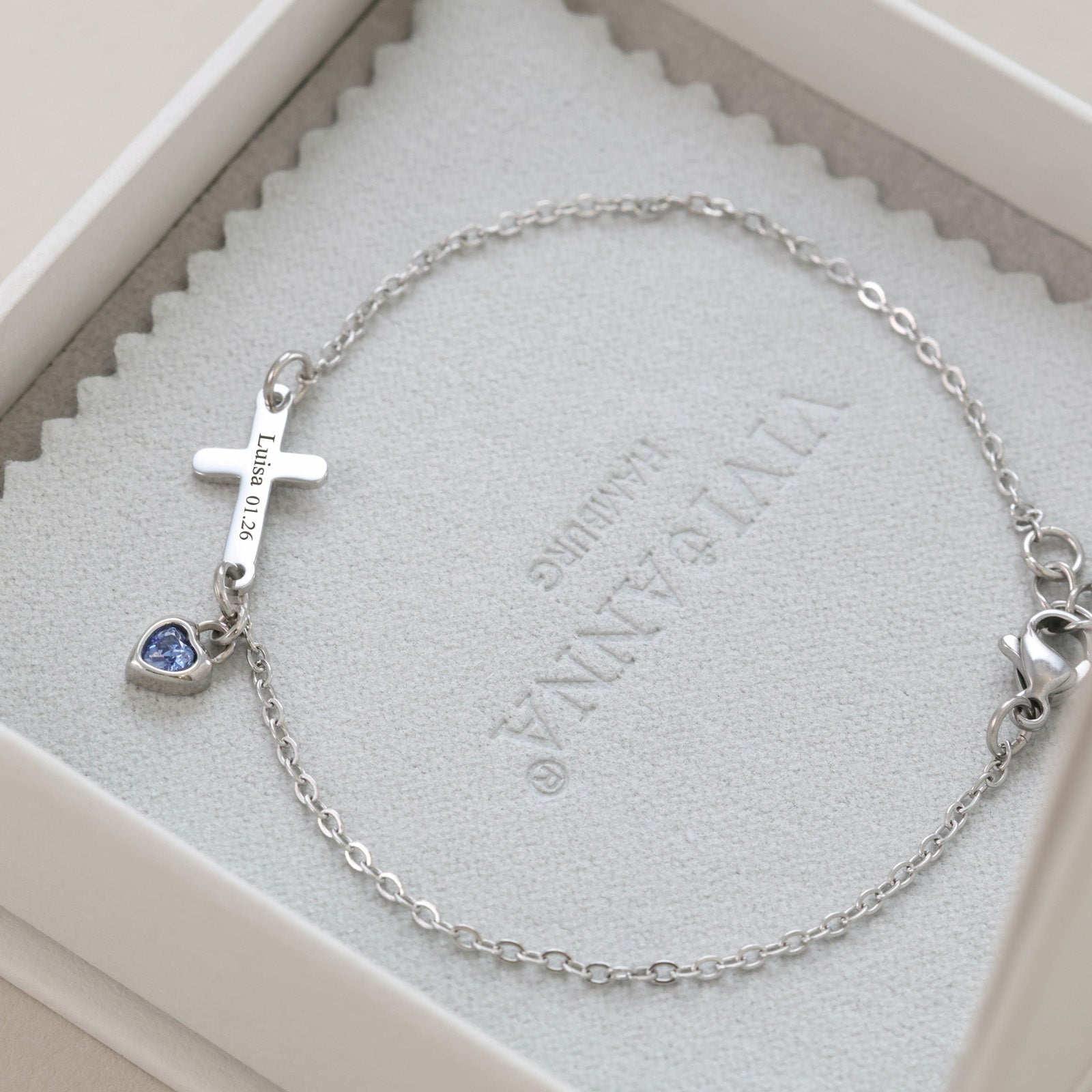 Zusatz-Geburtsstein-Herzanhänger Add-on VIVIANNASCHMUCK