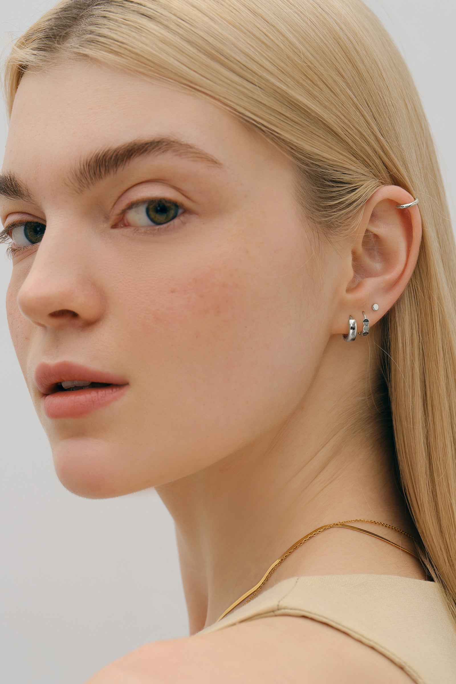 Dicke Mini Creolen - 925er Sterlingsilber Ohrringe VIVIANNASCHMUCK