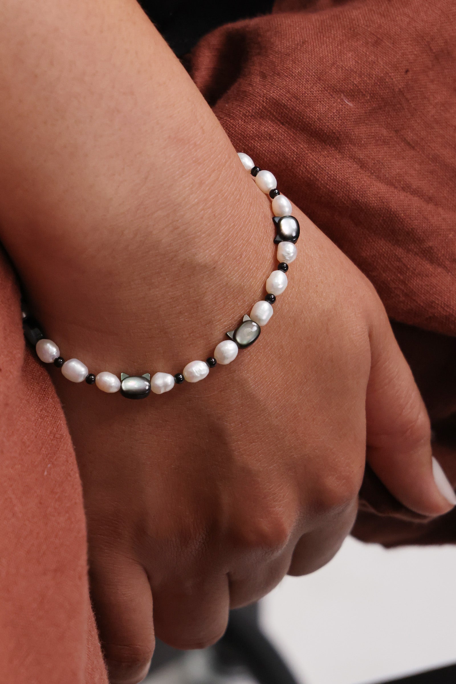 Freshwater pearl necklace - 925 sterling silver - minimalist gift