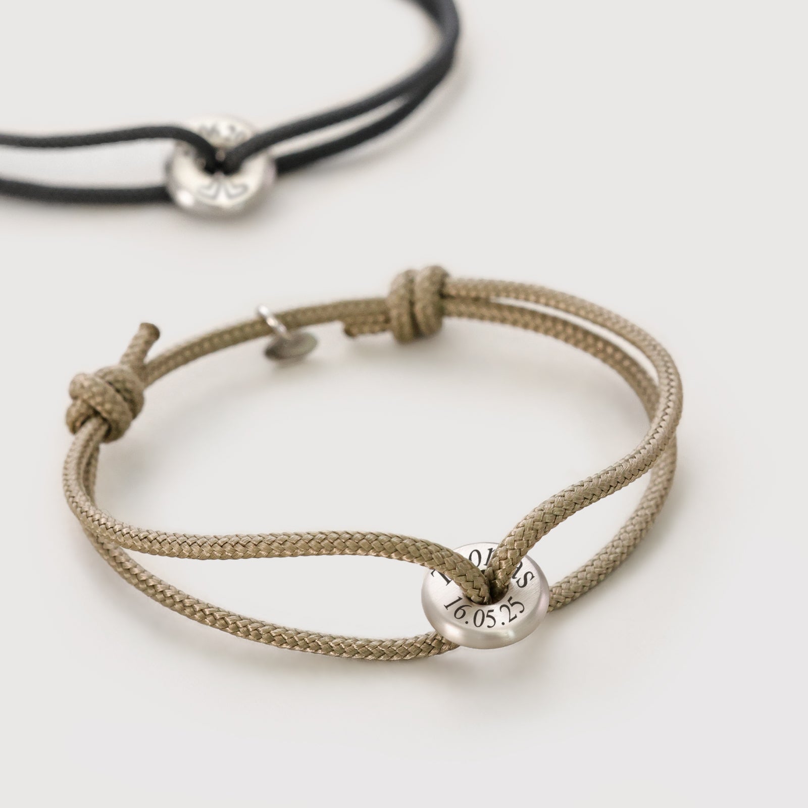 Personalisiertes Segeltau Donut Surferarmband