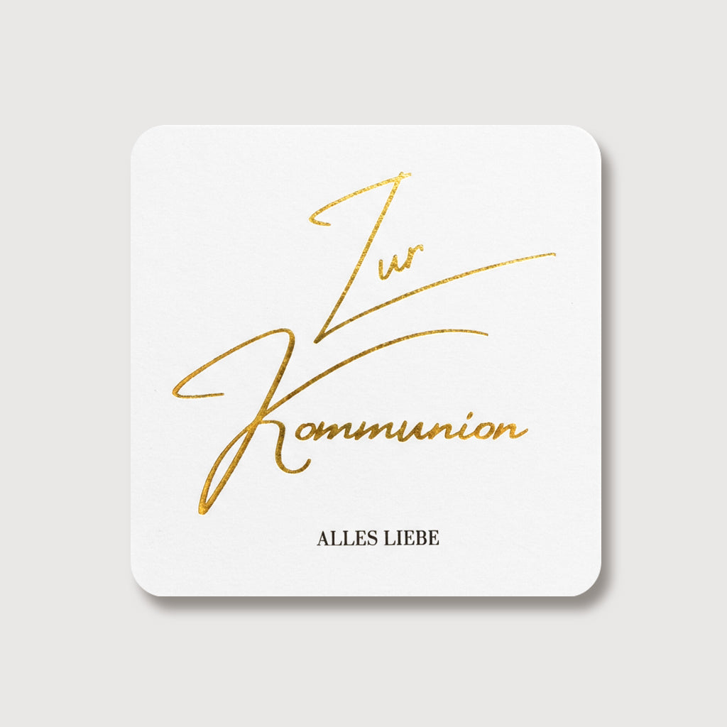 Zusatzkarte zur zur Kommunion Geschenkideen mit Karten VIVIANNASCHMUCK
