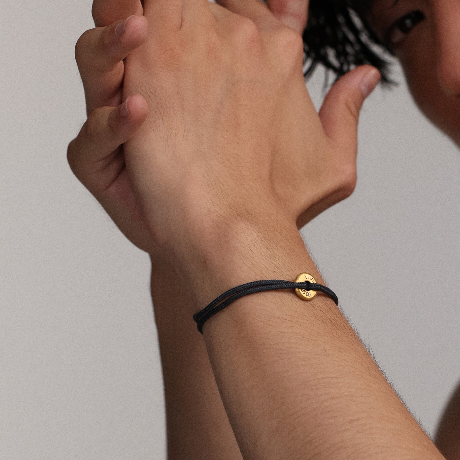 Personalisiertes Segeltau Donut Armband - Gold Herren Armband VIVIANNASCHMUCK