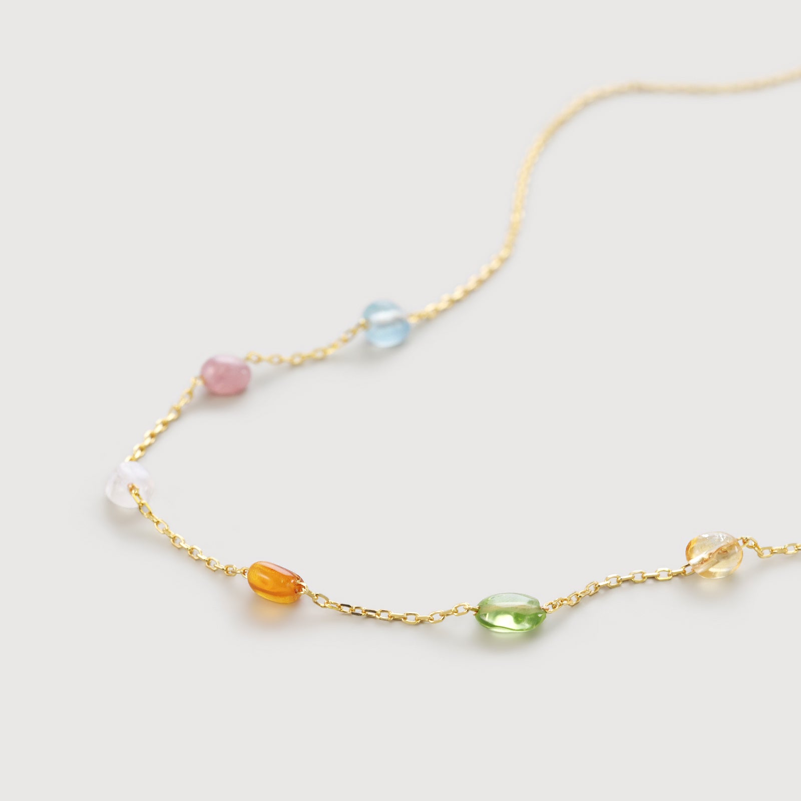 Energie-Halskette mit natürlichen Edelsteinene - 925er Sterling Silber Damen Halskette VIVIANNASCHMUCK