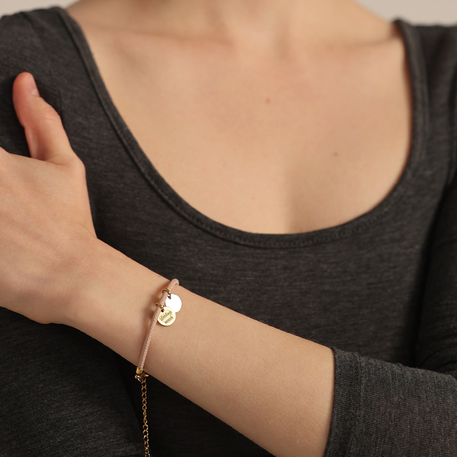 Leather Bracelet Personalized Bracelet with Engraving - Silver Gold Rose Gold - Multicolored - Wedding Gift - Personalized Gifts - A123