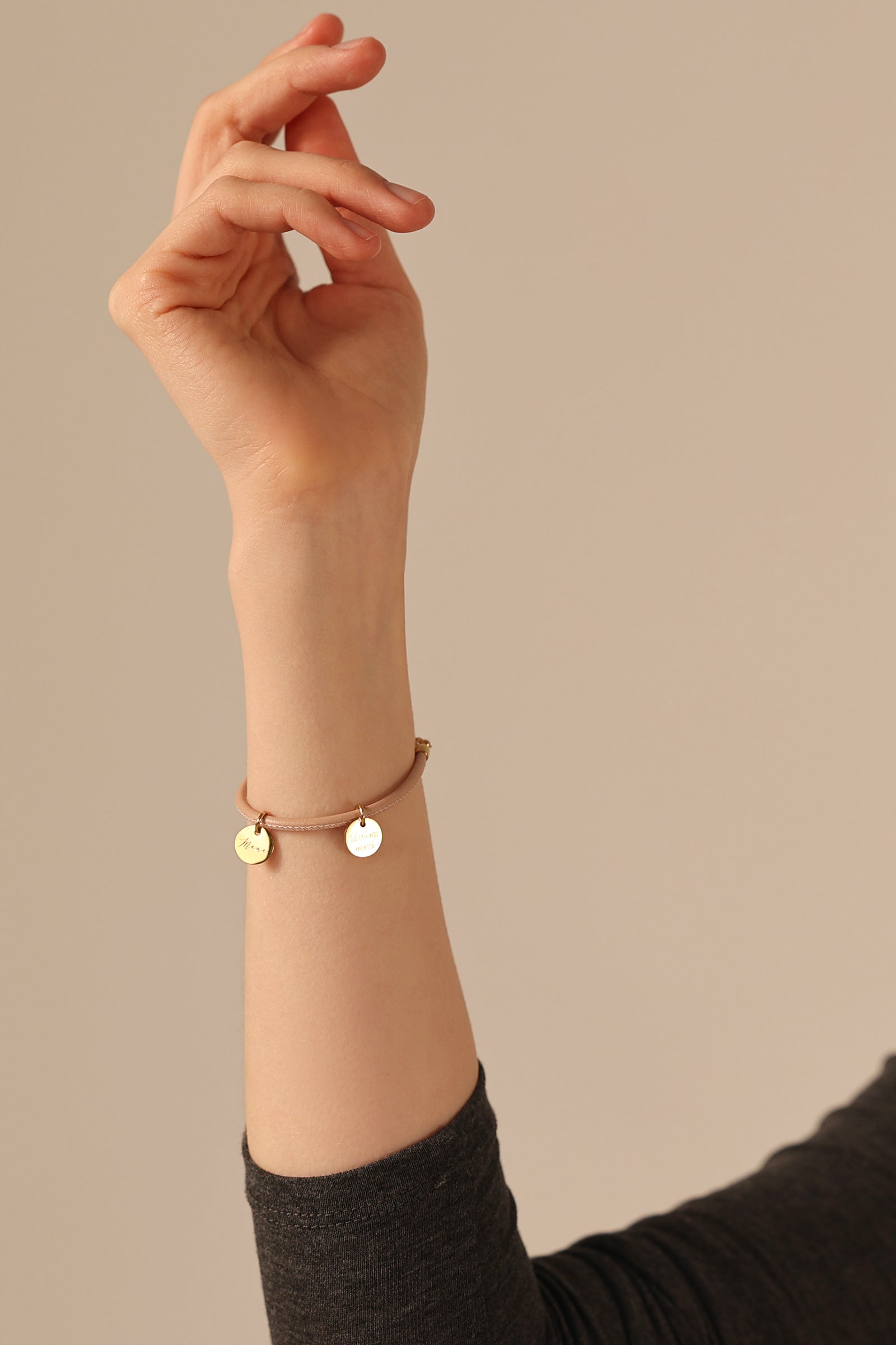 Leather Bracelet Personalized Bracelet with Engraving - Silver Gold Rose Gold - Multicolored - Wedding Gift - Personalized Gifts - A123