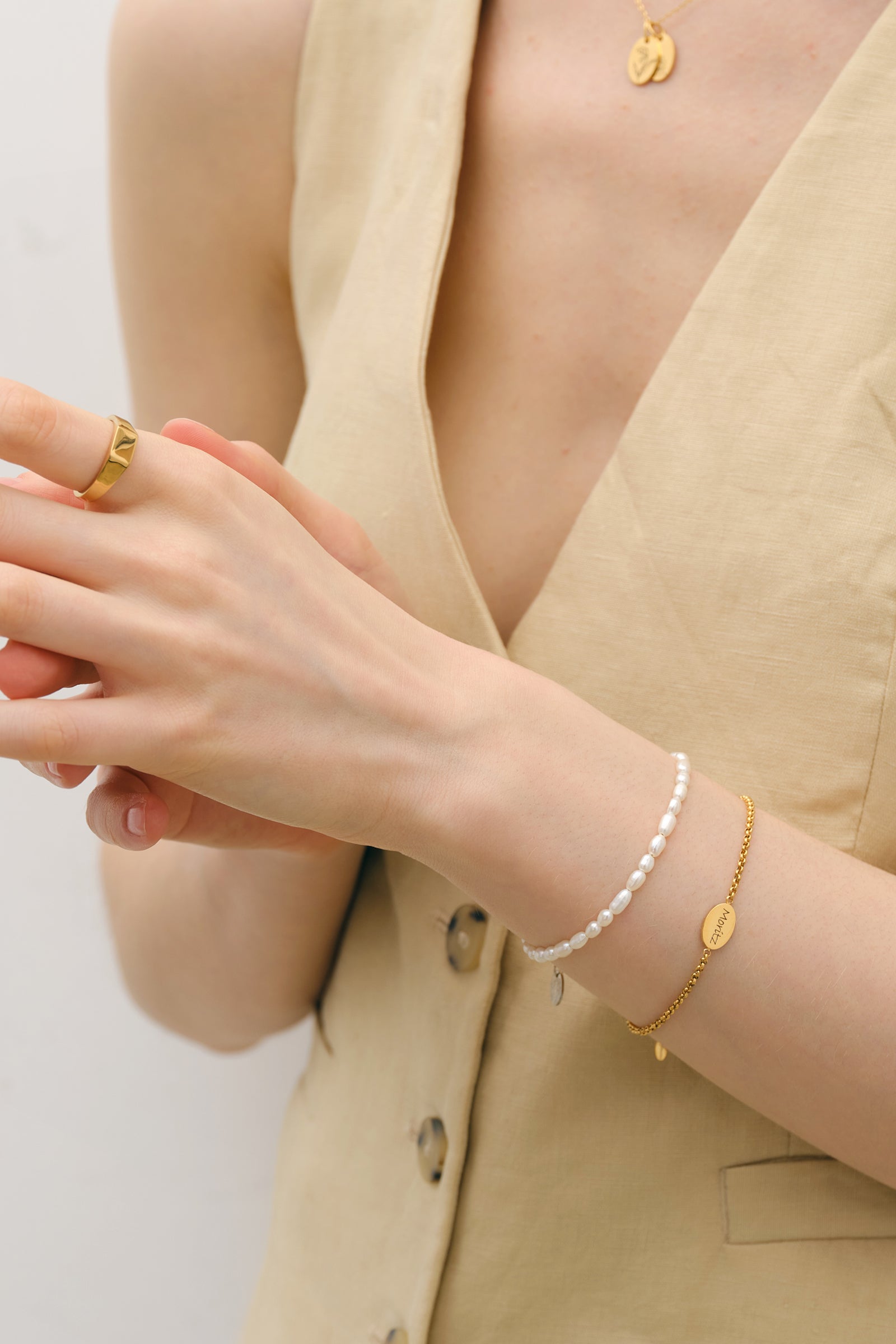 Personalisiertes Armband - oval