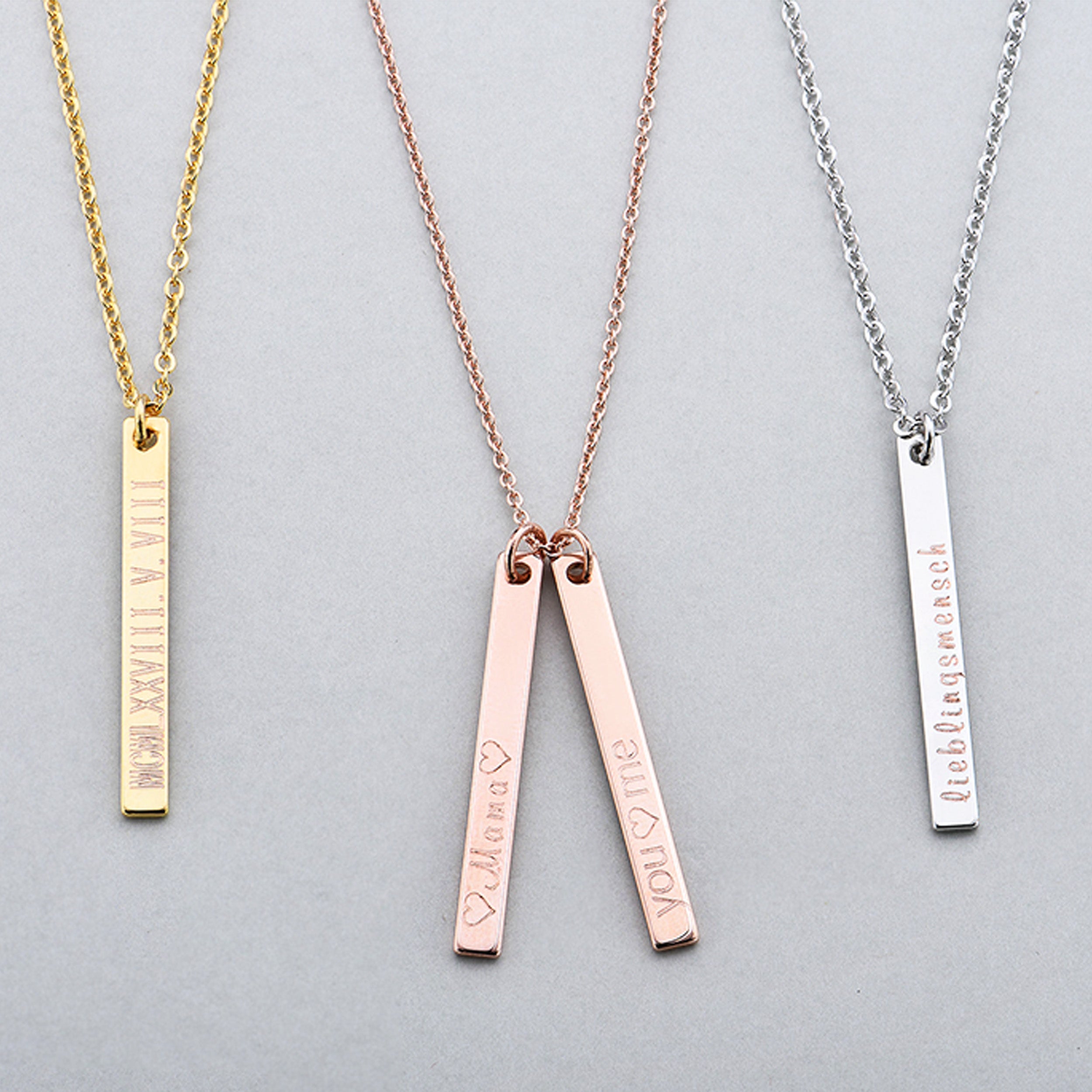 Personalisierte Namen Bar Kette - VIVIANNASCHMUCK