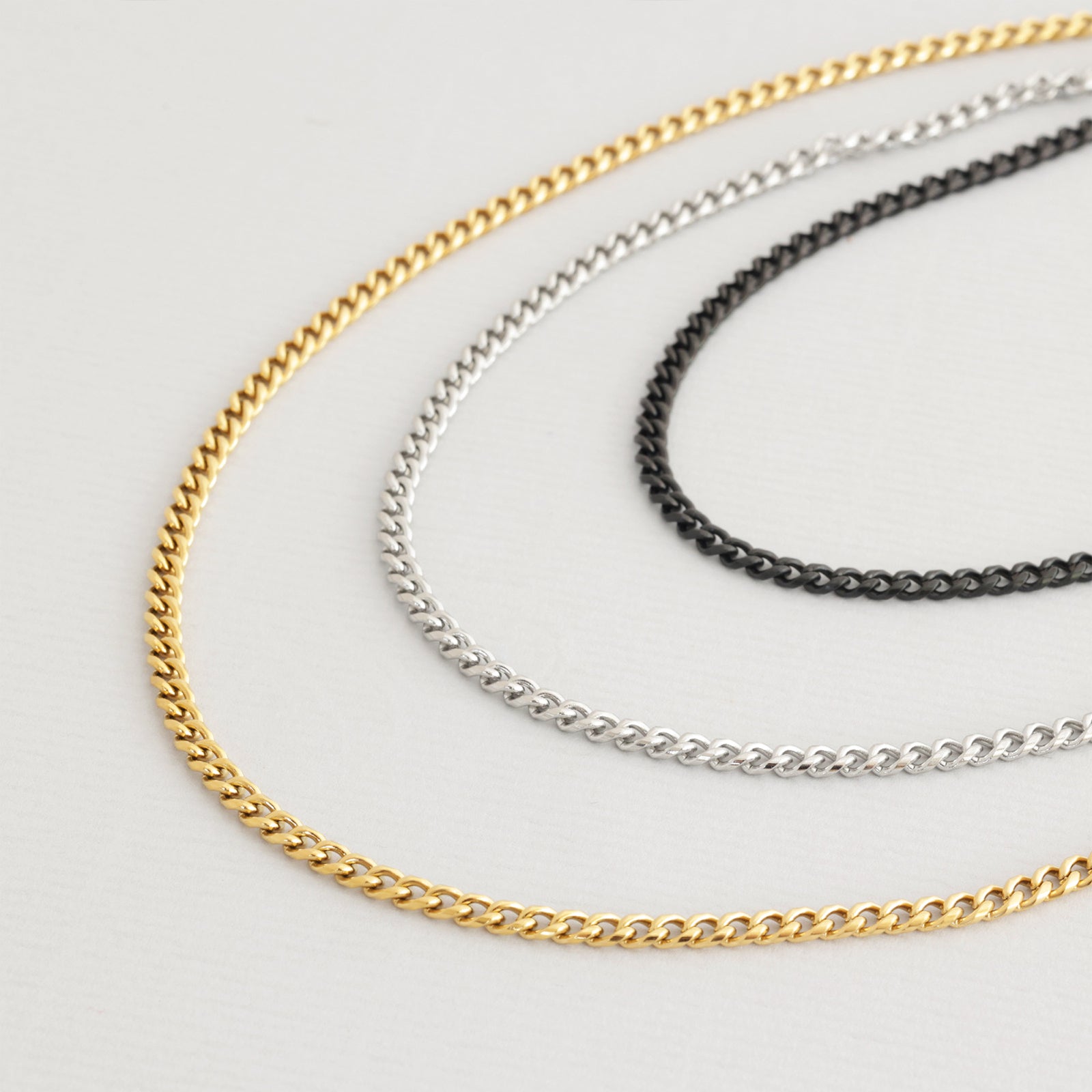 High-quality men's necklace made of stainless steel