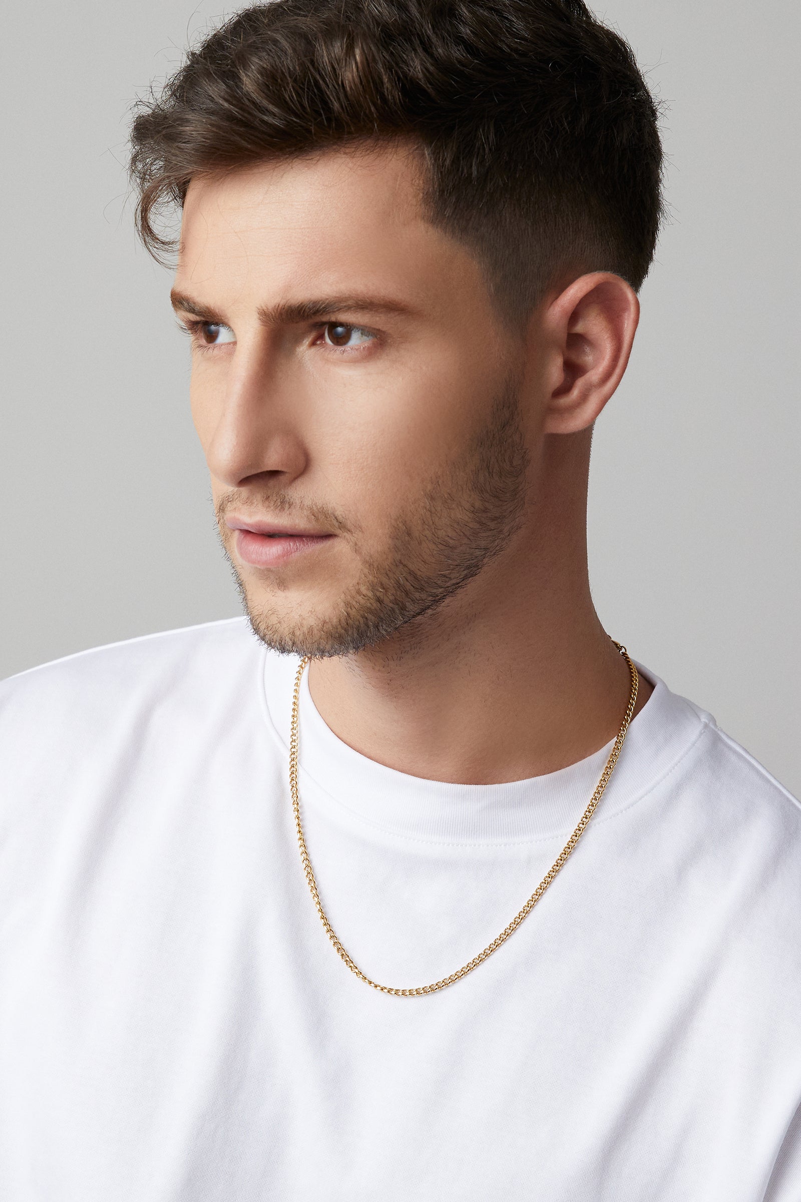 High-quality men's necklace made of stainless steel