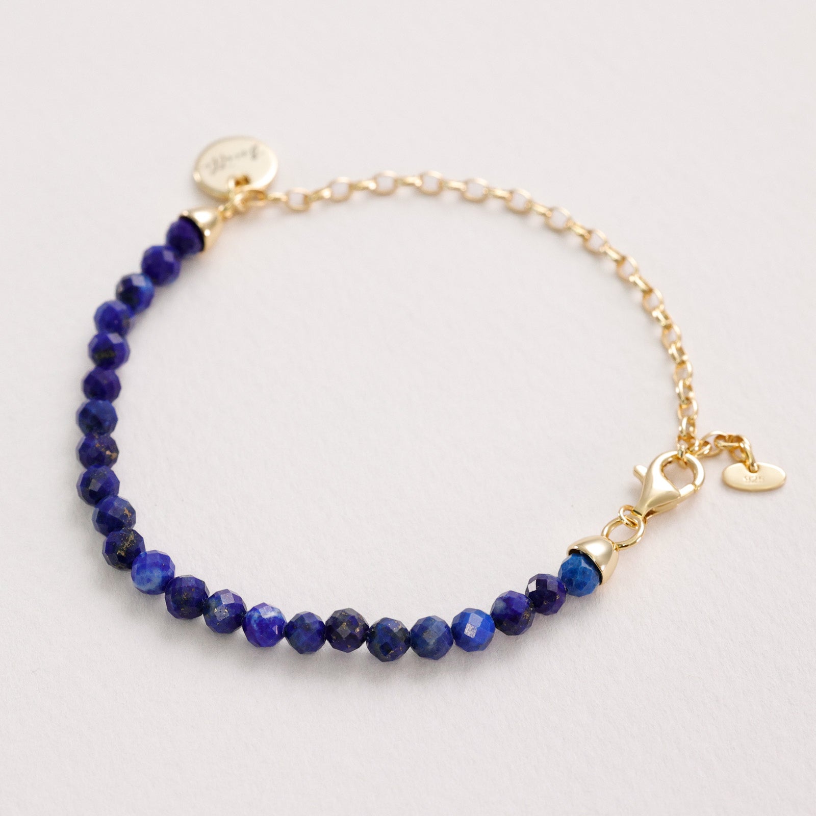 Lapis-Lazuli Armband - 925er Sterling Silber