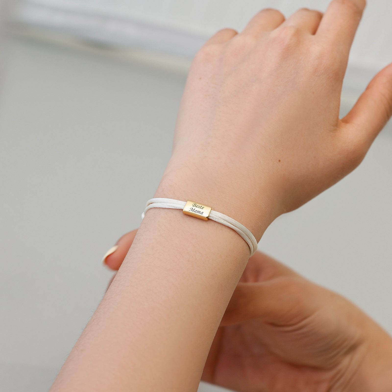 Satin Armband mit Gravur