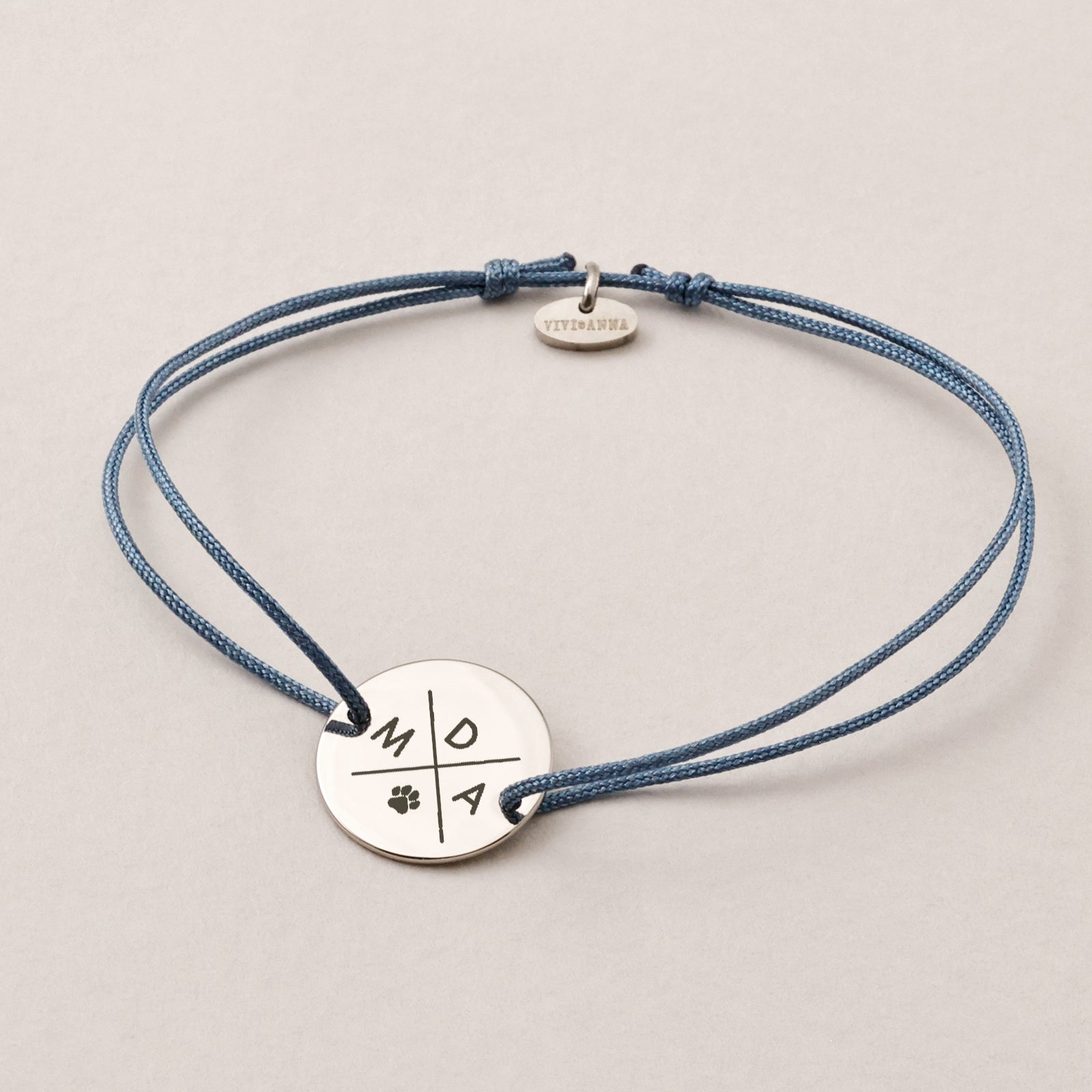 Nylon Unisex Maxi Bracelet Mila with engraving