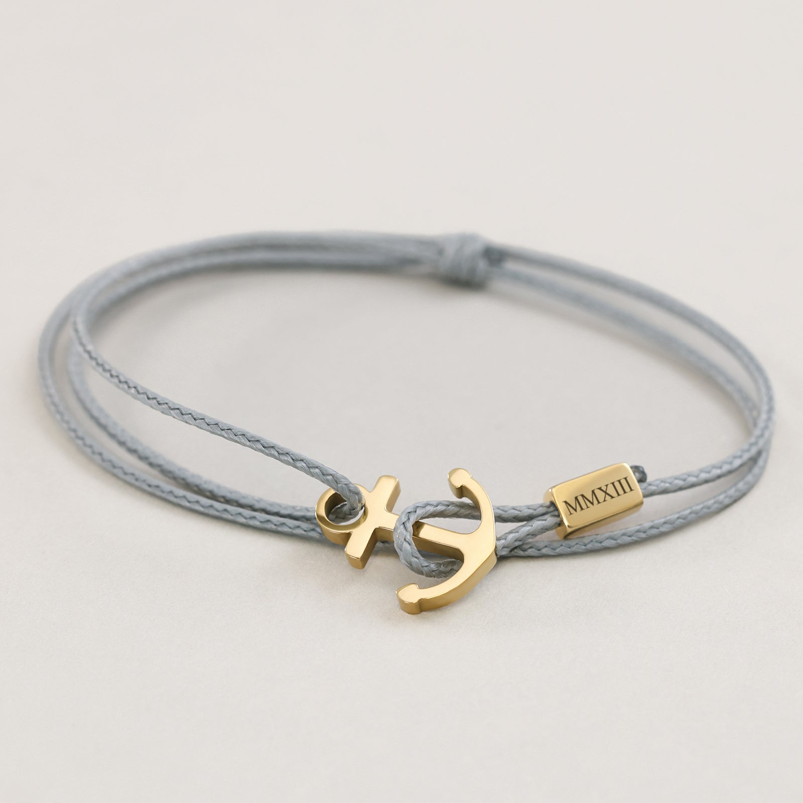 Men's bracelet - Personalized sailing rope bracelet - Surfer bracelet - 4 sides engraving - Bracelet with engraving - Stainless steel gold silver - A199 gs