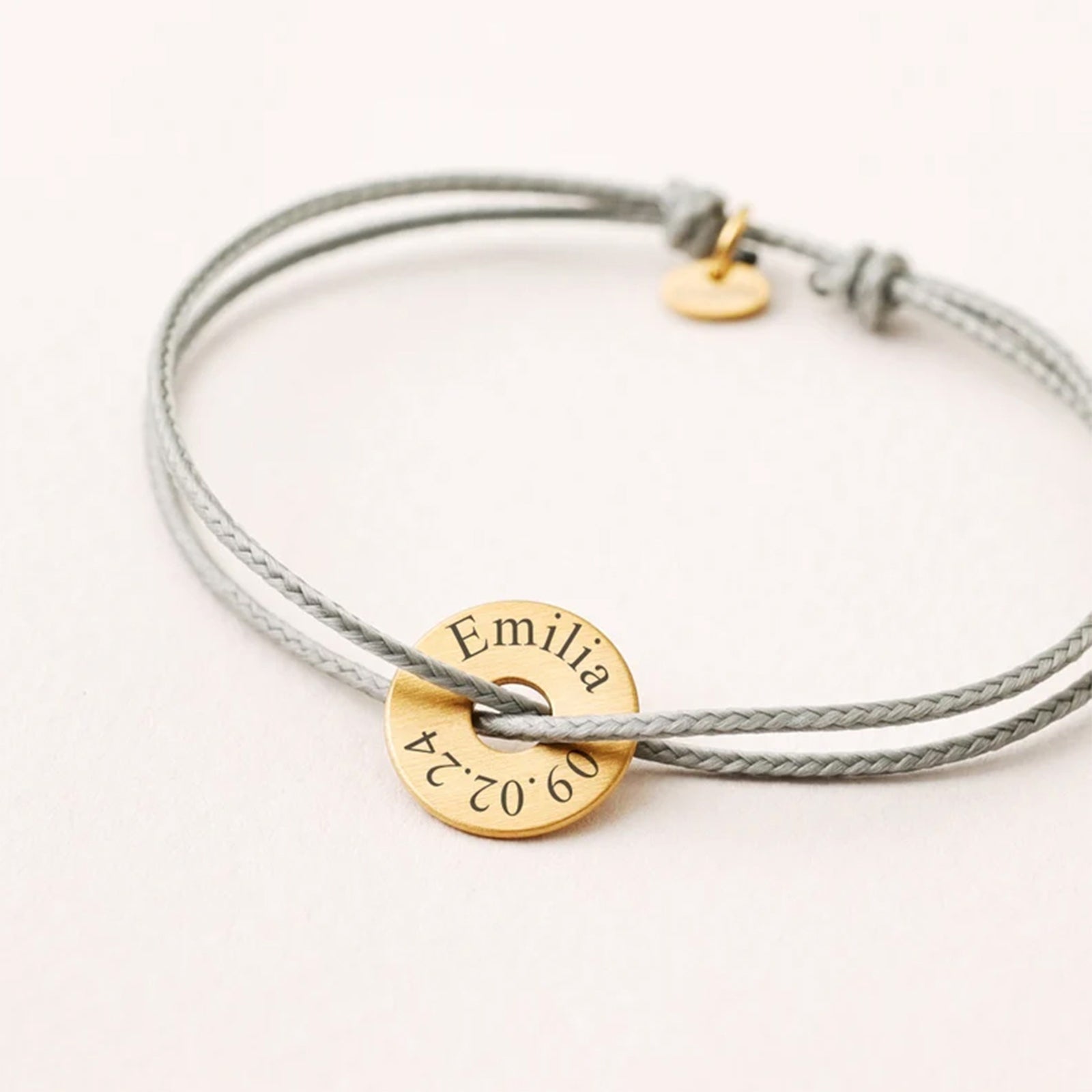 Personalized round plate bracelet - custom engraving - communion - confirmation - confirmation - Ichthys bracelet - children's bracelet - AE008