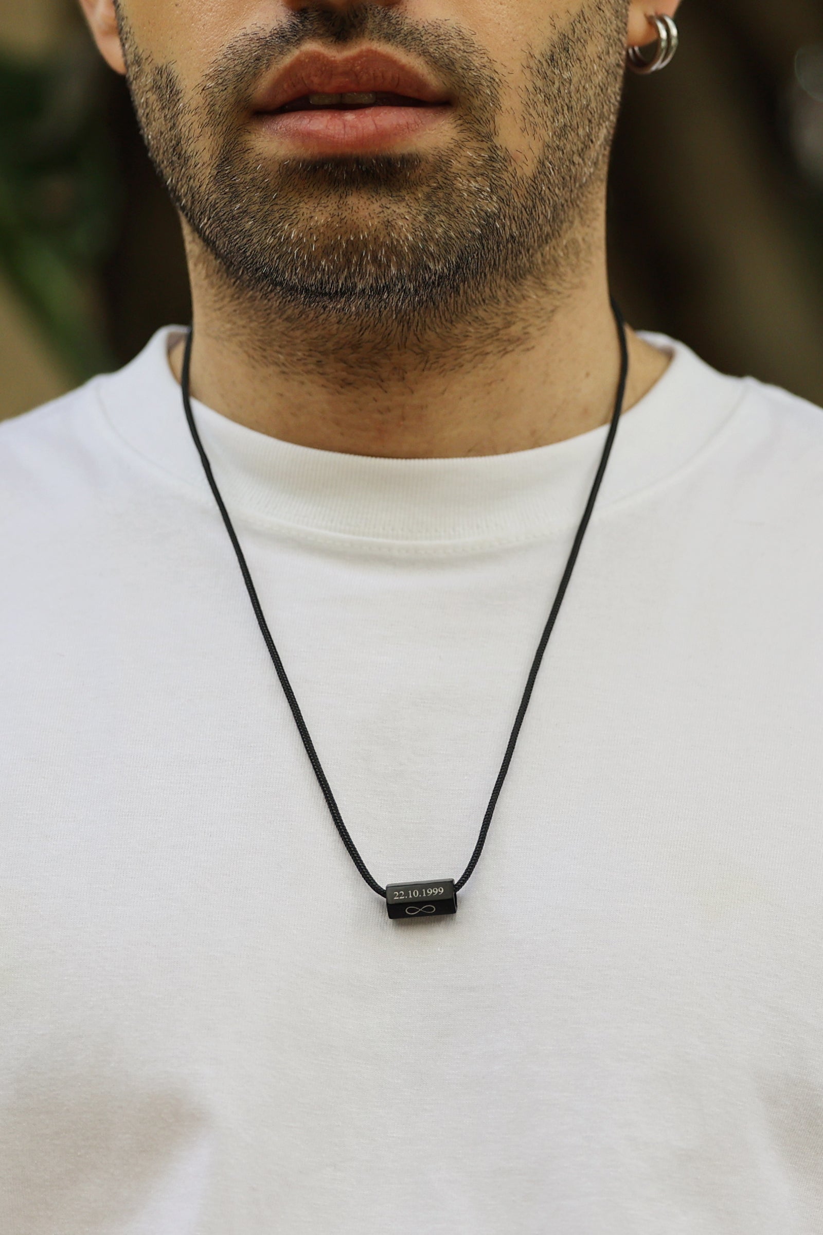Personalized Men's Necklace - Sailing Rope Chain - 6 Sides - Stainless Steel - Adjustable - Family Chain with Engraving - Waterproof &amp; Customizable-HK009
