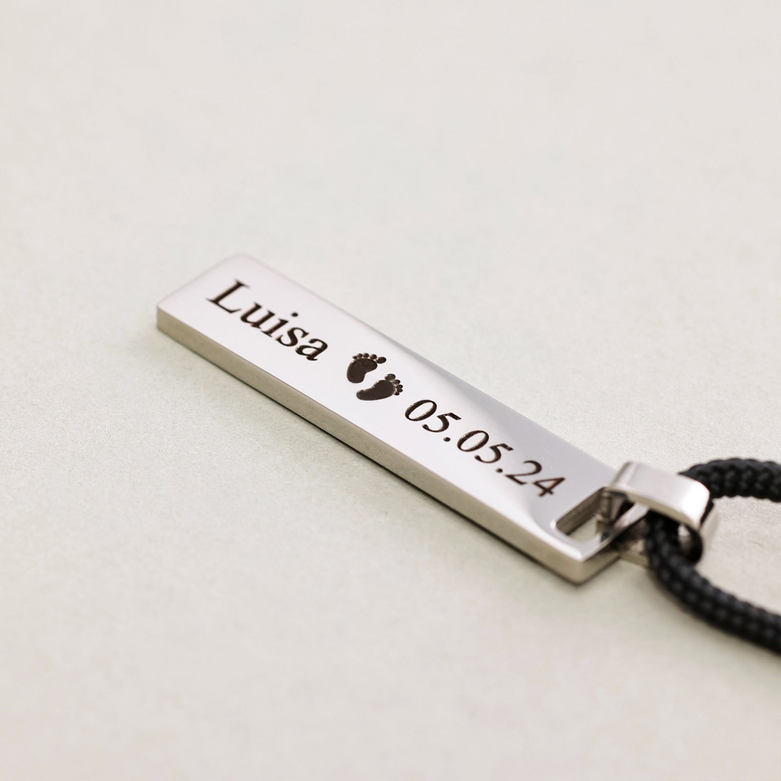 Men's necklace with engraving - sailing rope chain - personalized chain - family chain - stainless steel - men's jewelry - adjustable &amp; waterproof - HK010