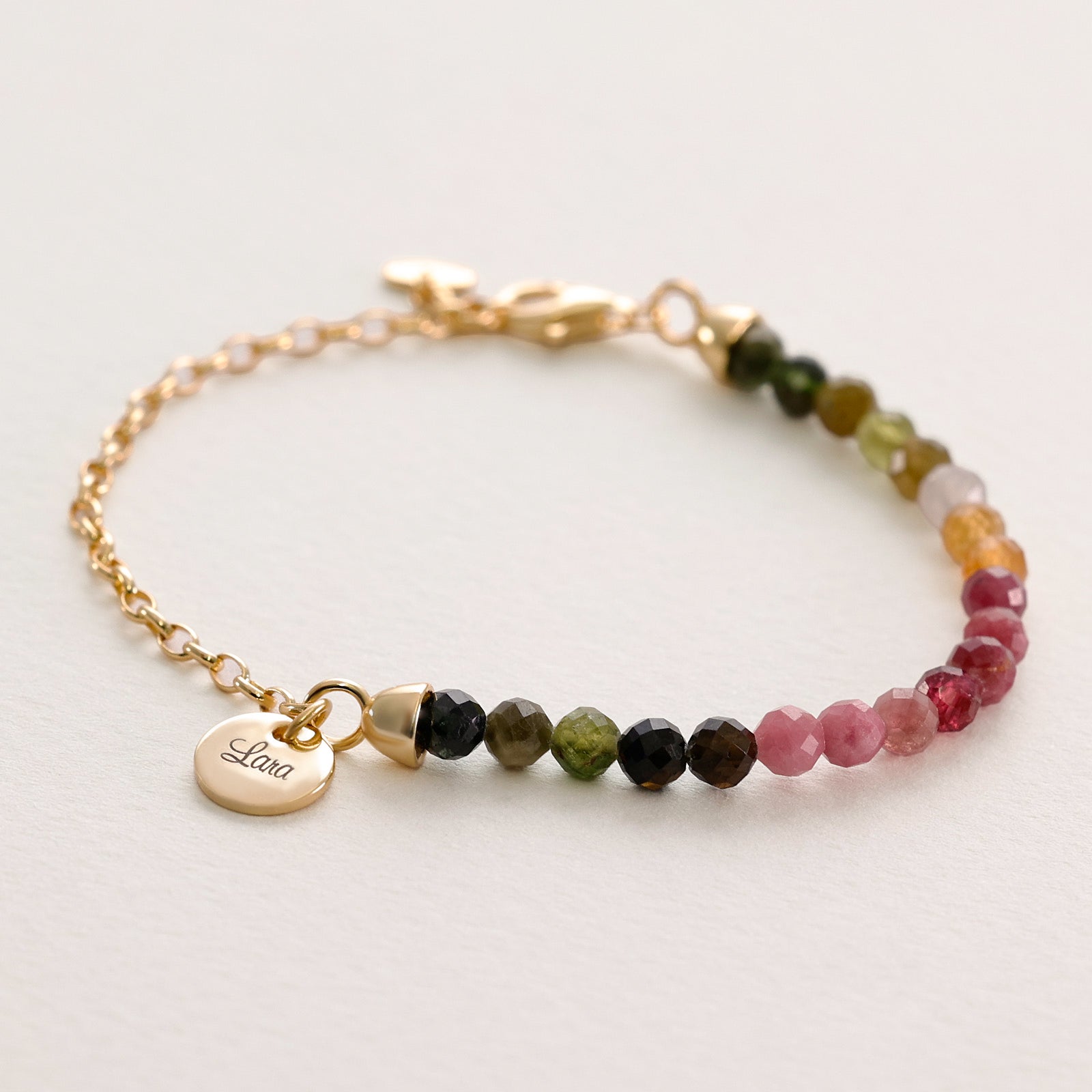 Rainbow Tourmaline Bracelet - 925 Sterling Silver