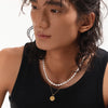 Unisex Süßwasserperlen Kette - 925 Sterling Silber Herren Halskette VIVIANNASCHMUCK