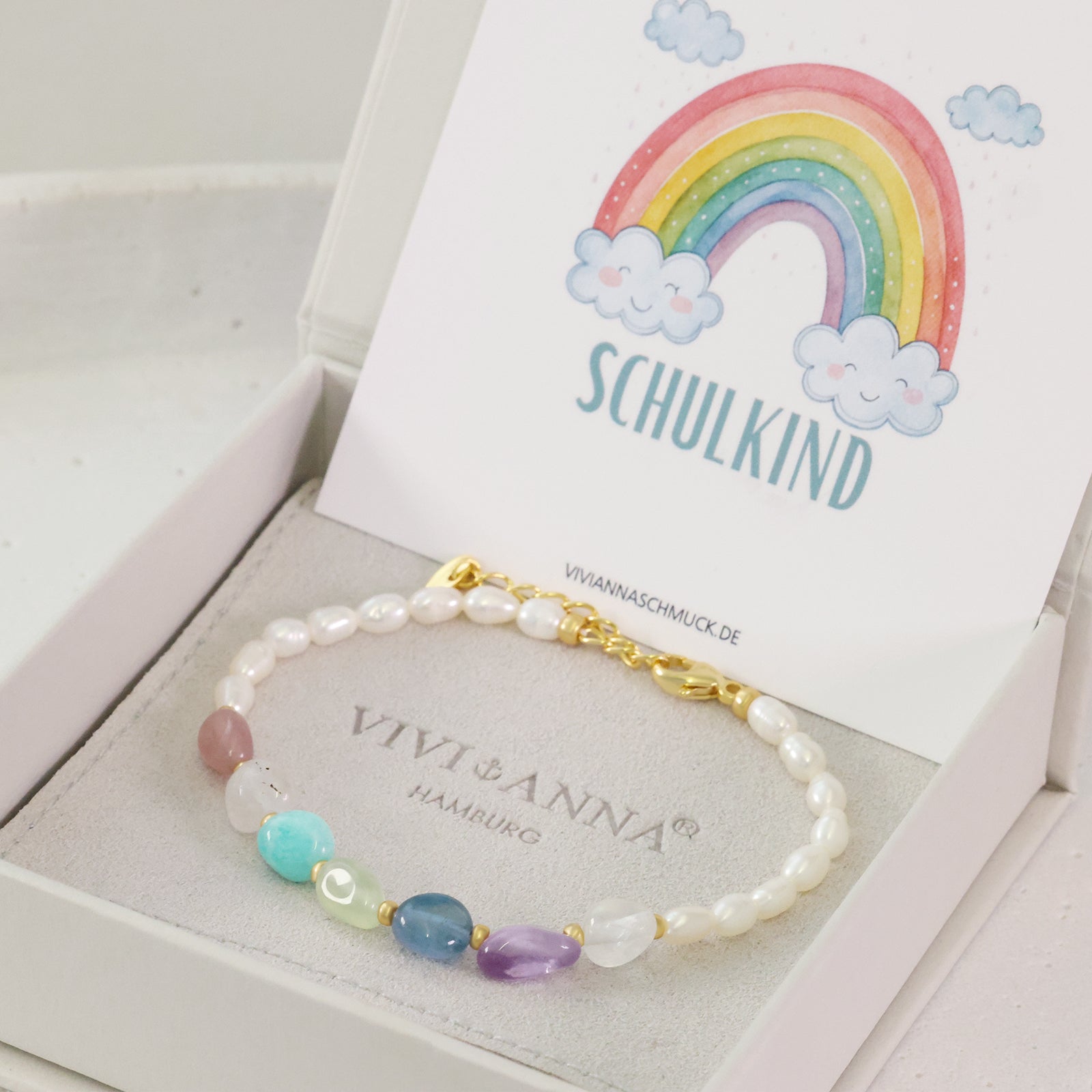 Freshwater pearl bracelet with customizable pendant - 925 sterling silver