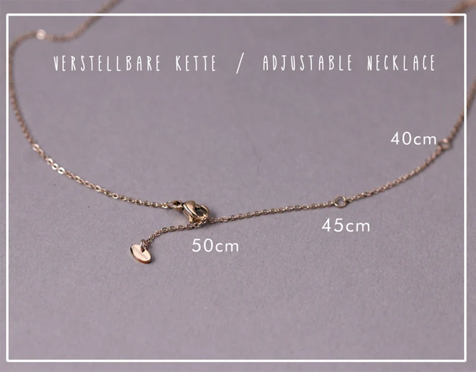 Personalisierte Kette mit Herz Geburtsstein - Geschenk für Mama mit Karte