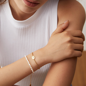 Mini Süßwasserperlen Armband - Perlenarmband - Zuchtperlen - 925er Sterling Silber - Gold - Silber - Roségold - Minimalistisch - A192
