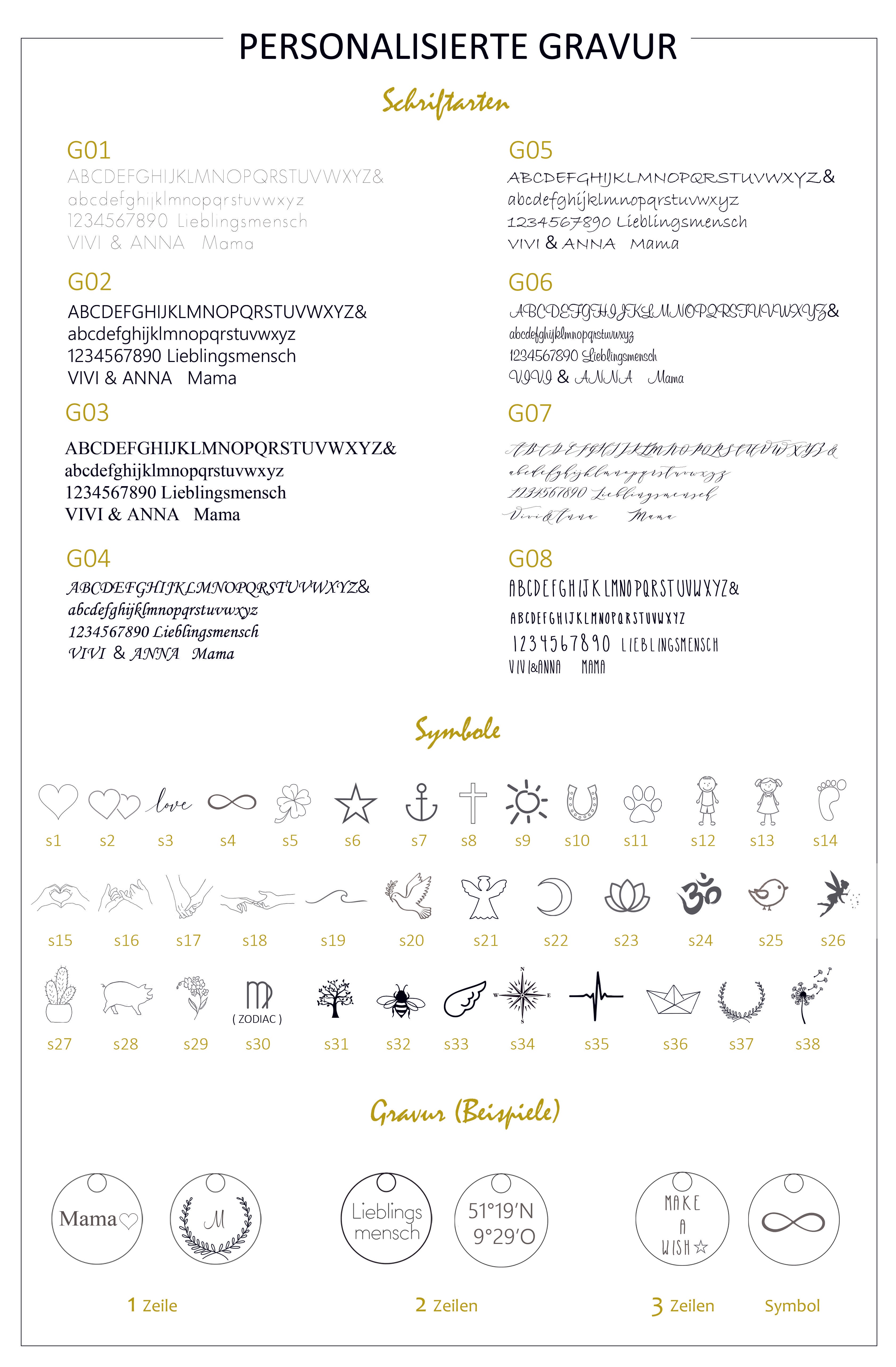 Personalisiertes Armreif mit Gravur Farbwahl, Silber Gold Roségold A104