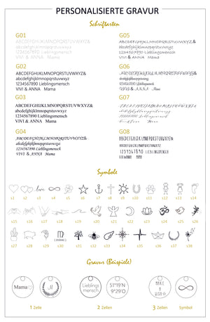 Personalisiertes Armreif mit Gravur Farbwahl, Silber Gold Roségold A104
