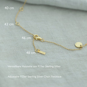 925er Silber Personalisierte Ketten · Schmuckset · Kette mit Gravur · Familienkette · Namenskette · Geschenk für Frau LW001