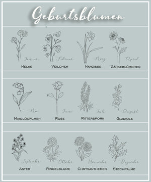 Personalisierte Blumen Ketten · GK017*