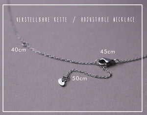 Geburtsblumen Halskette • Personalisierte Kette • Flora Halskett • Plättchen Kette • Namen Kette · Geschenk für sie • MK003*
