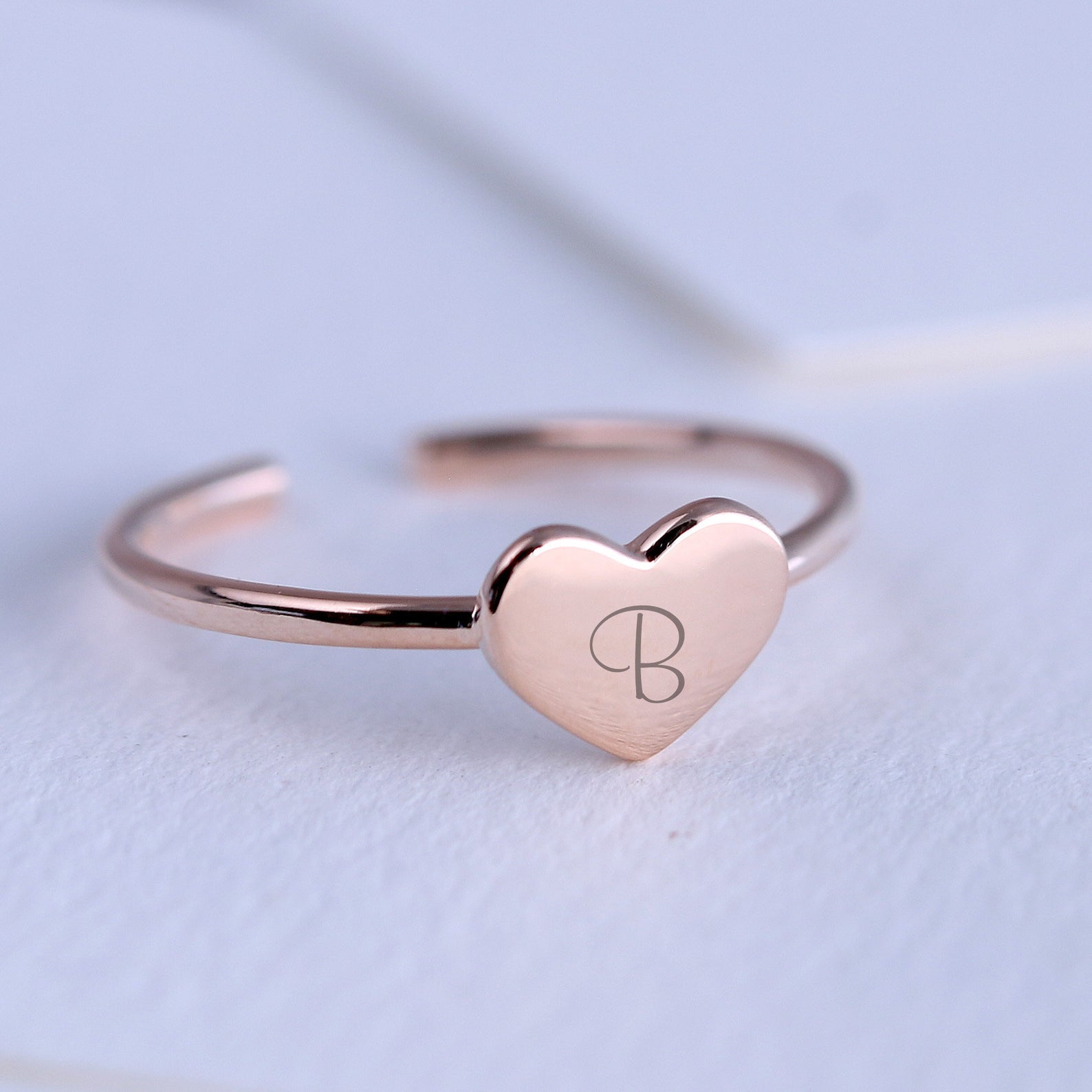 Personalisierter Herz Ring