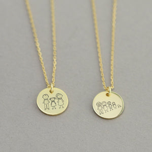 925er Silber Personalisierte Ketten · Familienkette · Kette mit Gravur · Familienkette · Namenskette · Geschenk für Frau, GK016