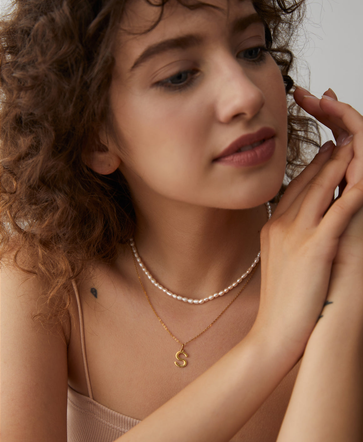 Mini Süßwasserperlen Halskette - Perlenkette - Perlen Choker - 925er Sterling Silber - Gold - Silber - Roségold - Minimalistisch - K536